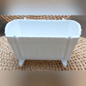 Vintage Milkglass baby rocking cradle